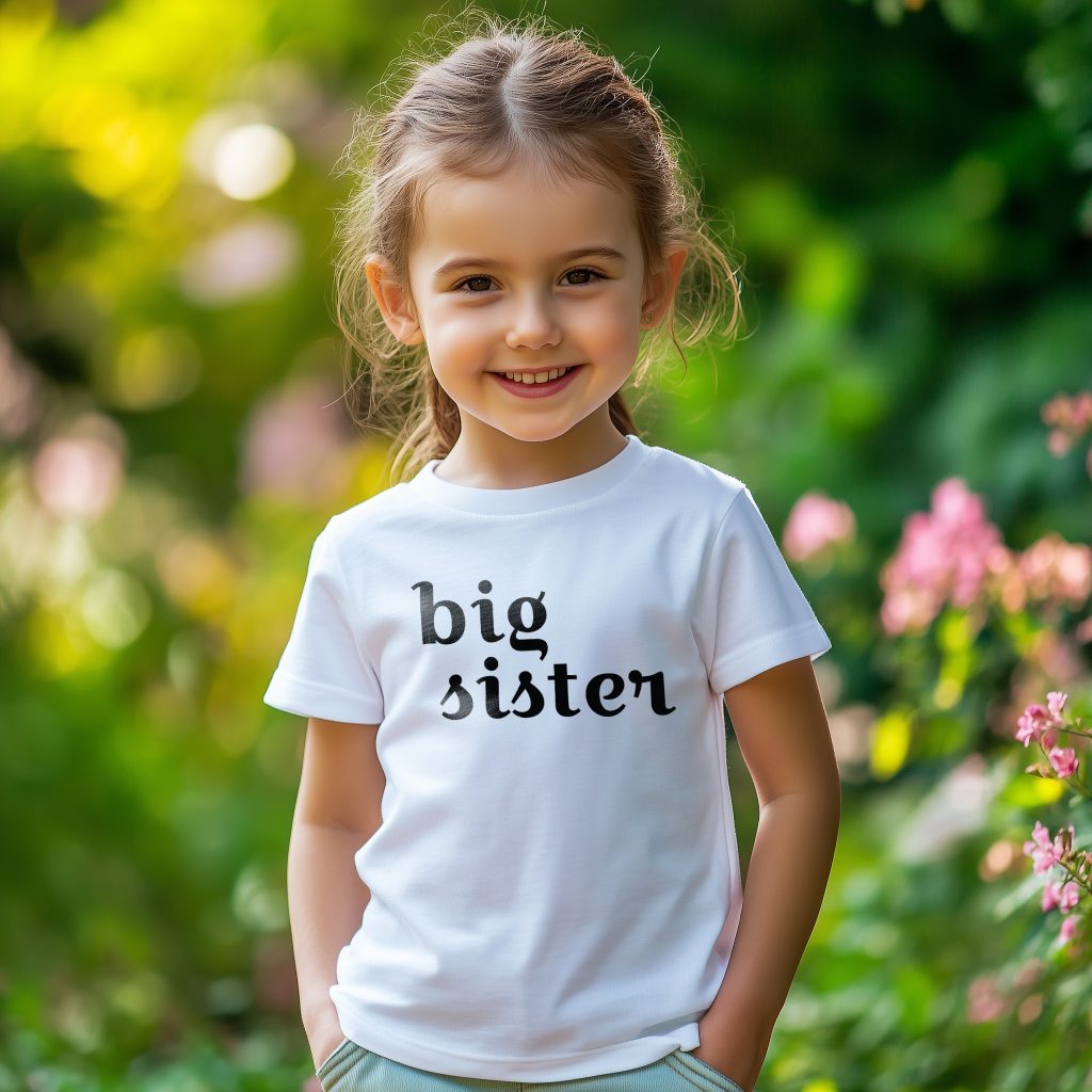 Colourmingle Big sister t-shirt Toddler Short Sleeve Tee