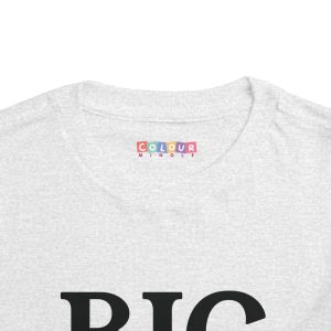 Toddler Tee Big Brother v1 Athletic Heather Front Collar Closeup