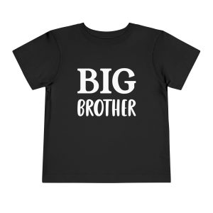 Toddler Tee Big Brother v1 Black Front
