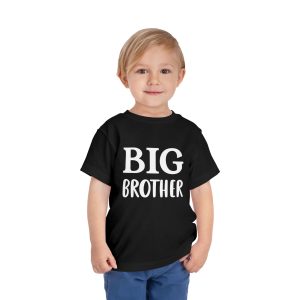 Toddler Tee Big Brother v1 Black On Person