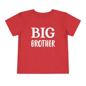 Toddler Tee Big Brother v1 Heather Red Front