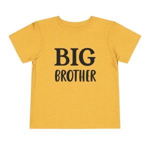 Toddler Tee Big Brother v1 Heather Yellow Gold Front