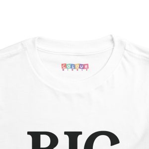 Toddler Tee Big Brother v1 White Front Collar Closeup