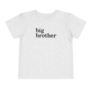 Toddler Tee Big Brother v3 Athletic Heather Front