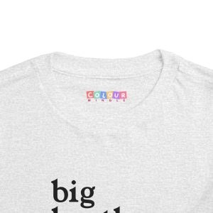 Toddler Tee Big Brother v3 Athletic Heather Front Collar Closeup
