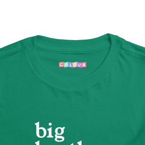 Toddler Tee Big Brother v3 Kelly Front Collar Closeup
