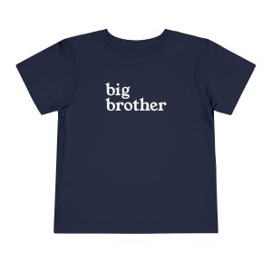 Toddler Tee Big Brother v3 Navy Front