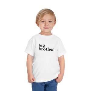 Toddler Tee Big Brother v3 White On Person