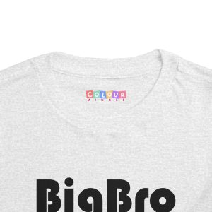 Toddler Tee Big Brother v4 Athletic Heather Front Collar Closeup