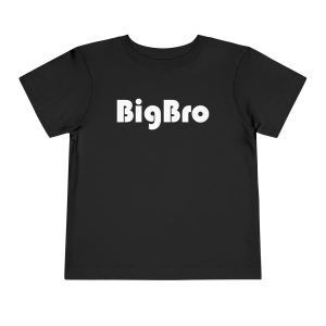 Toddler Tee Big Brother v4 Black Front