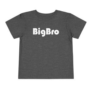 Toddler Tee Big Brother v4 Dark Heather Grey Front