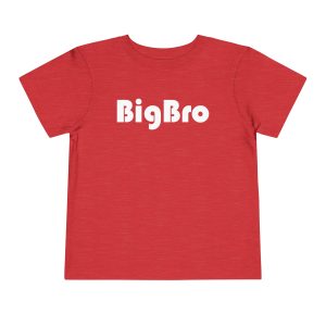 Toddler Tee Big Brother v4 Heather Red Front