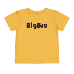 Toddler Tee Big Brother v4 Heather Yellow Gold Front