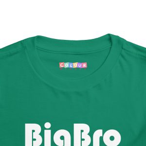 Toddler Tee Big Brother v4 Kelly Front Collar Closeup