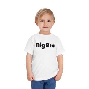 Toddler Tee Big Brother v4 White On Person