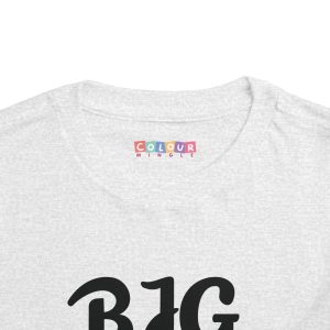 Toddler tee Big Brother v2 Athletic Heather Front Collar Closeup