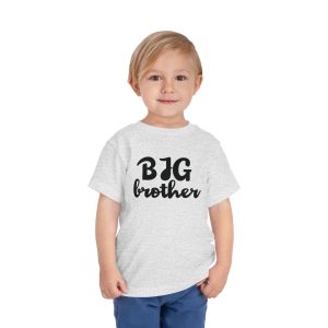 Toddler tee Big Brother v2 Athletic Heather On Person