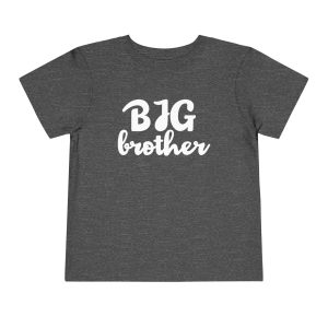 Toddler tee Big Brother v2 Dark Heather Grey Front