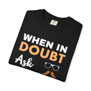 ColourMingle Dad Advice T-Shirt Black Folded