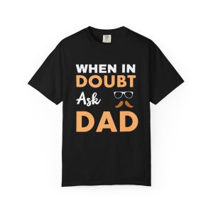 ColourMingle Dad Advice T-Shirt Black Front