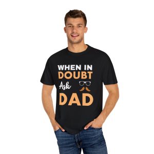 ColourMingle Dad Advice T-Shirt Black Person 1