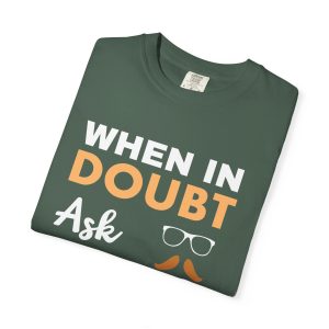 ColourMingle Dad Advice T-Shirt Blue Spruce Folded