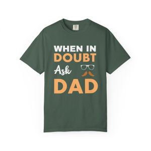 ColourMingle Dad Advice T-Shirt Blue Spruce Front