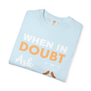 ColourMingle Dad Advice T-Shirt Chambray Folded