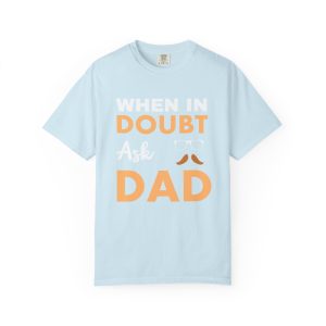 ColourMingle Dad Advice T-Shirt Chambray Front