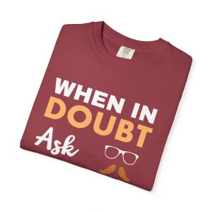 ColourMingle Dad Advice T-Shirt Chili Folded