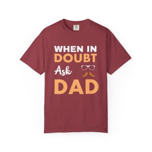 ColourMingle Dad Advice T-Shirt Chili Front