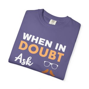 ColourMingle Dad Advice T-Shirt Grape Folded
