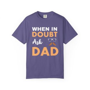 ColourMingle Dad Advice T-Shirt Grape Front