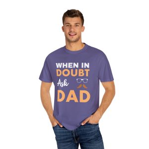 ColourMingle Dad Advice T-Shirt Grape Person 1