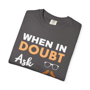 ColourMingle Dad Advice T-Shirt Graphite Folded