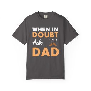 ColourMingle Dad Advice T-Shirt Graphite Front