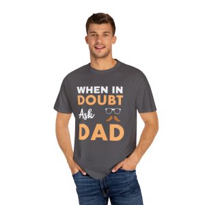 ColourMingle Dad Advice T-Shirt Graphite Person 1