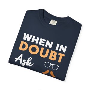 ColourMingle Dad Advice T-Shirt Navy Folded
