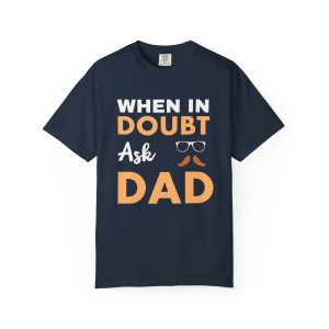 ColourMingle Dad Advice T-Shirt Navy Front