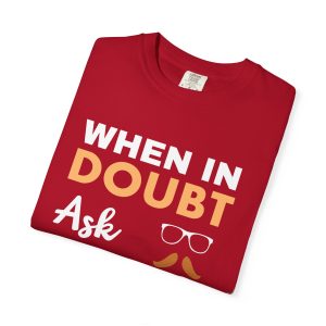 ColourMingle Dad Advice T-Shirt Red Folded