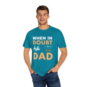 ColourMingle Dad Advice T-Shirt Topaz Blue Person 1