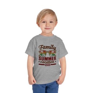 ColourMingle Kids Summer Vacation Tee Athletic Heather On Person