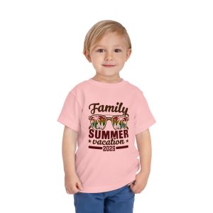 ColourMingle Kids Summer Vacation Tee Pink On Person