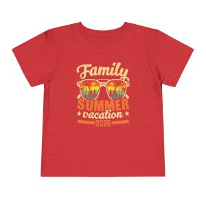 ColourMingle Kids Summer Vacation Tee Red Front