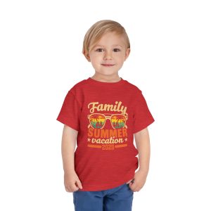 ColourMingle Kids Summer Vacation Tee Red On person
