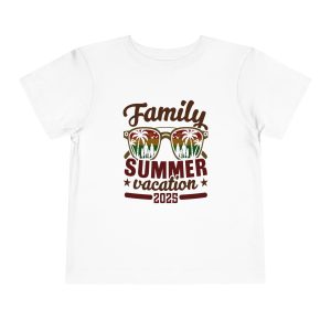ColourMingle Kids Summer Vacation Tee White Front