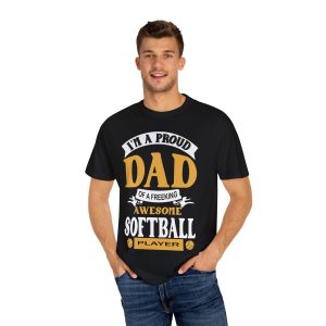 ColourMingle Proud Dad Softball Tee Black Person 1