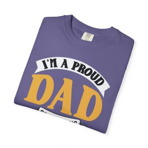 ColourMingle Proud Dad Softball Tee Grape Folded