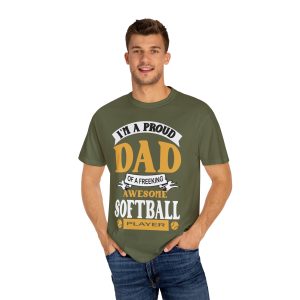 ColourMingle Proud Dad Softball Tee Hemp Person 1