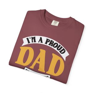 ColourMingle Proud Dad Softball Tee Vineyard Folded